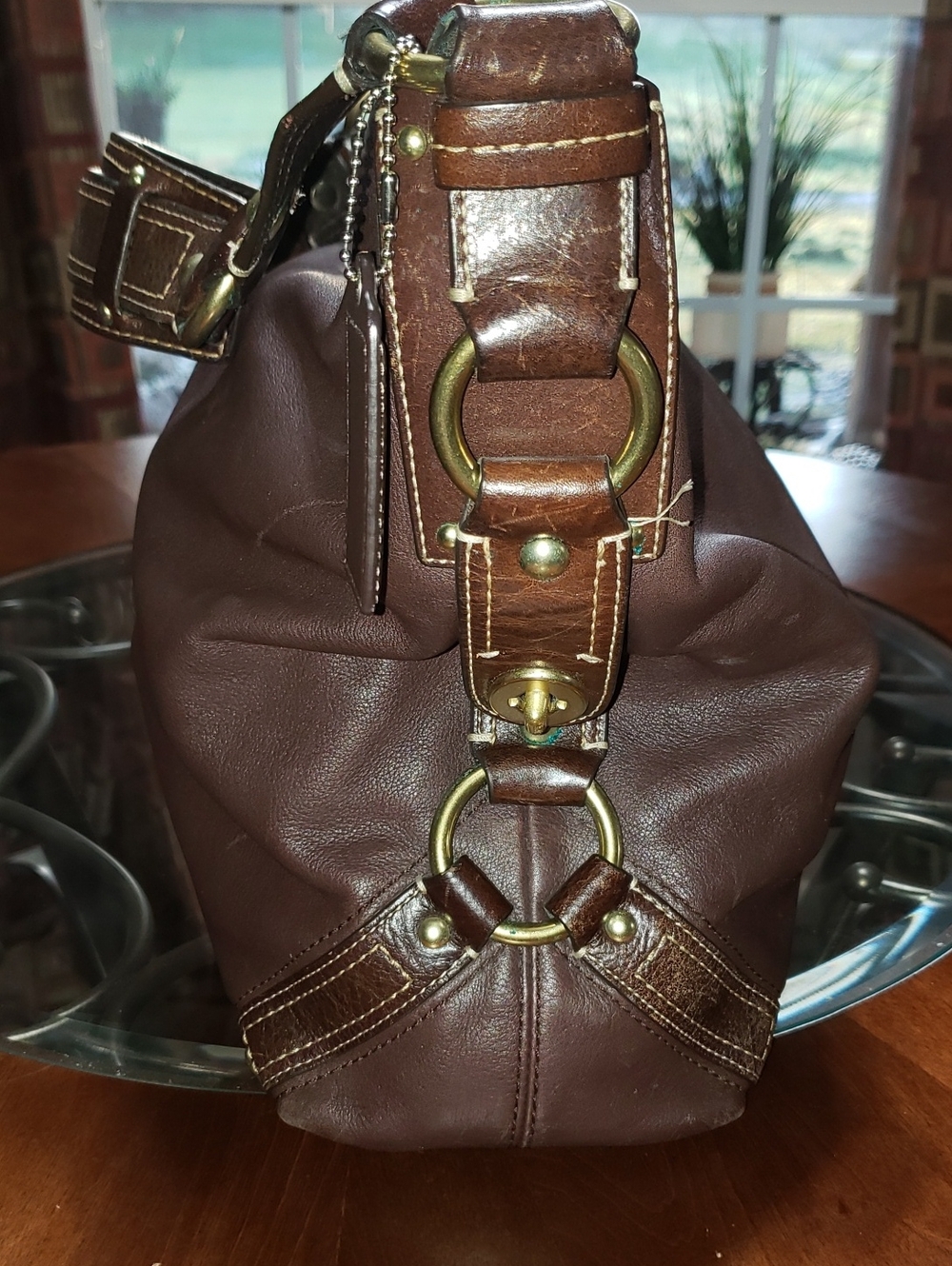 💘🖤💘 BROWN COACH CARLY LIMITED EDITION LEATHER SHOULDER VINTAGE HOBO BAG 10616 - Picture 3 of 13